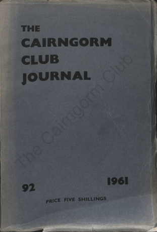The Cairngorm Club Journal No 92 cover